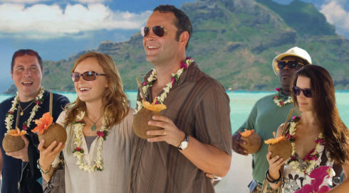 Jon Favreau, Malin Akerman, Vince Vaughn, Faizon Love und Kristin Davis in «Couples Retreat»