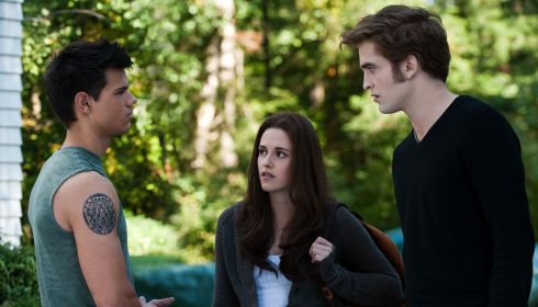 Taylor Lautner, Kristen Stewart und Robert Pattinson in «Eclipse»