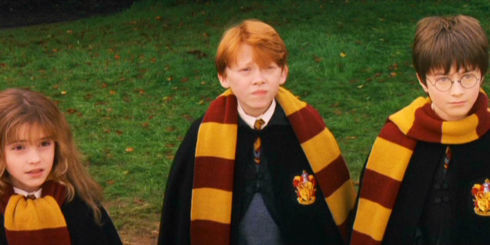 Emma Watson, Rupert Grint und Daniel Radcliffe in «Harry Potter and the Philosopher's Stone»