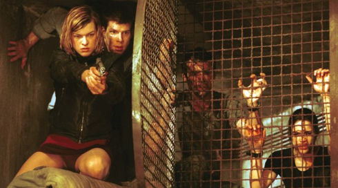 Milla Jovovich, Eric Mabius, James Purefoy und Michelle Rodriguez in «Resident Evil»